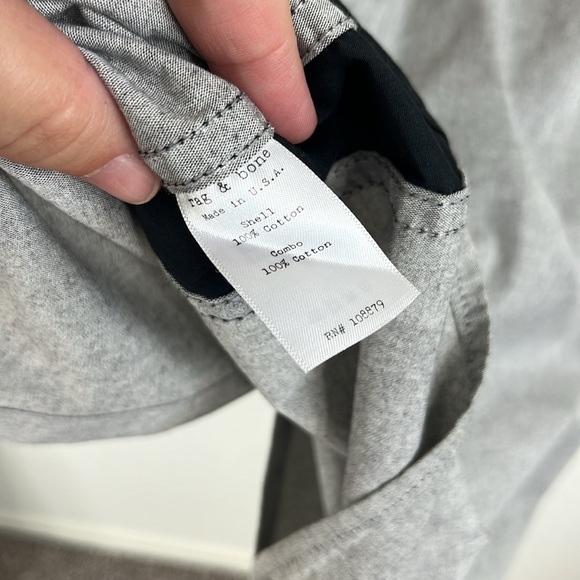 rag and bone Snap Men's Color Block Short Sleeve Shirt - Picture 7 of 8